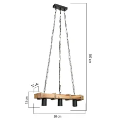 Lampa wisząca drewniana LAGUN III