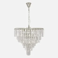 Lampy Wiszące|Zumaline Lampa wisząca glamour chrom VERSAILLES