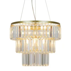 Lampy Wiszące|Zumaline Lampa wisząca glamour złota TIFANNY