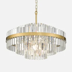 Zumaline Lampa wisząca glamour złota CONSTANTINOPLE 60 cm