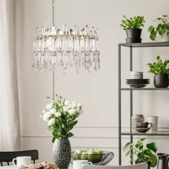 Zumaline Lampa wisząca glamour złota CROWN