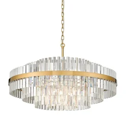 Zumaline Lampa wisząca glamour złota CONSTANTINOPLE 80 cm
