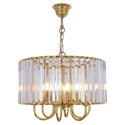 Zumaline Lampa wisząca glamour złota PARIS 40 cm