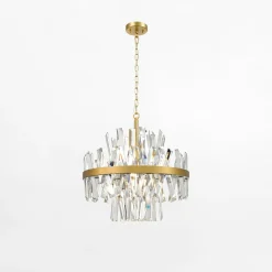 Zumaline Lampa wisząca glamour złota CONSTANTINOPLE 50 cm