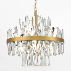 Zumaline Lampa wisząca glamour złota CONSTANTINOPLE 50 cm