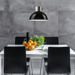 Lampy Wiszące|inny Lampa wisząca industrialna czarna KIRA