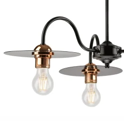 Żyrandole|Lampy Wiszące|inny Lampa wisząca industrialna czarna ALICE 3