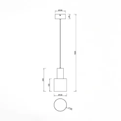 inny Lampa wisząca kawowa AGUDO
