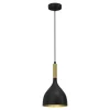 Lampy Wiszące|Luminex Lampa wisząca kielich czarno-złota NOAK I