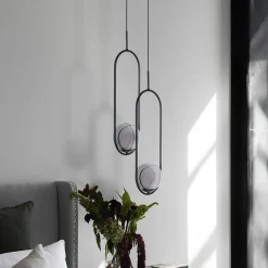 inny Lampa wisząca kula czarna DAVOS