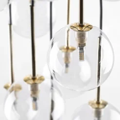 Lampy Wiszące|TK Tomasz Krywult Lampa wisząca kule czarno-złota NILOS 17