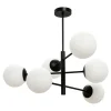 domiluce Lampa wisząca kule 6-punktowa czarna AURORA