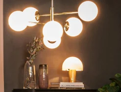 domiluce Lampa wisząca kule 6-punktowa złota AURORA