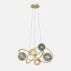 Lampy Wiszące|Zumaline Lampa wisząca kule złota ARLON