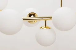 domiluce Lampa wisząca kule złota MEFISTO 8