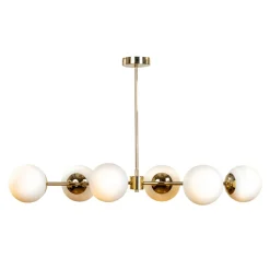 domiluce Lampa wisząca kule złota MEFISTO 6