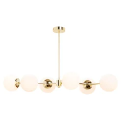domiluce Lampa wisząca kule złota MEFISTO 6