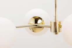 domiluce Lampa wisząca kule złota MEFISTO 6