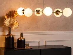domiluce Lampa wisząca kule złota MEFISTO 6
