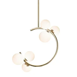 Zumaline Lampa wisząca kule złota MOLECULE