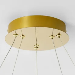 Zumaline Lampa wisząca LED 2 pierścienie złota MARSEILLE