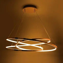 Zumaline Lampa wisząca LED CHOLET wstęga złota