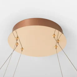 Zumaline Lampa wisząca LED CHOLET wstęga złota