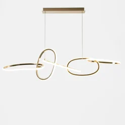 Lampy Wiszące|Zumaline Lampa wisząca LED CHOLET złota