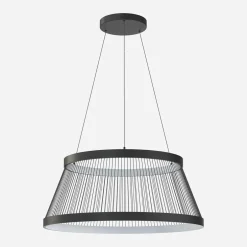 Lampy Wiszące|Zumaline Lampa wisząca LED czarna BALU z pilotem