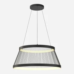 Lampy Wiszące|Zumaline Lampa wisząca LED czarna BALU z pilotem