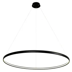 Lampy Wiszące|Zumaline Lampa wisząca LED czarna CARLO 120 cm