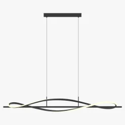 Zumaline Lampa wisząca LED czarna DOMENICO