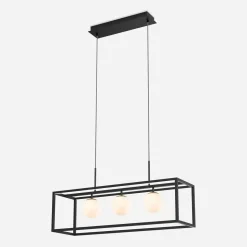 Zumaline Lampa wisząca LED czarna PIRO z pilotem