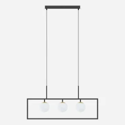 Zumaline Lampa wisząca LED czarna PIRO z pilotem