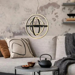 Lampy Wiszące|Zumaline Lampa wisząca LED czarna TESS