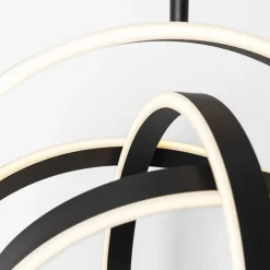 Lampy Wiszące|Zumaline Lampa wisząca LED czarna TESS