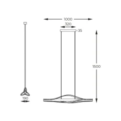 Lampy Wiszące|Zumaline Lampa wisząca LED drewniana czarna BAEZ