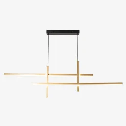 Zumaline Lampa wisząca LED EDGE czarno-złota