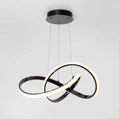 Lampy Wiszące|Zumaline Lampa wisząca LED INDIGO czarna chrom