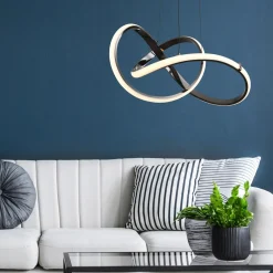Lampy Wiszące|Zumaline Lampa wisząca LED INDIGO czarna chrom