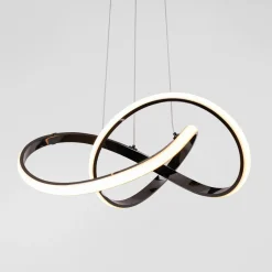 Lampy Wiszące|Zumaline Lampa wisząca LED INDIGO czarna chrom