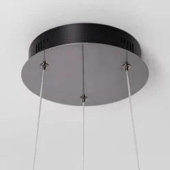 Lampy Wiszące|Zumaline Lampa wisząca LED INDIGO czarna chrom