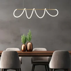 Zumaline Lampa wisząca LED listwa złota BALBO