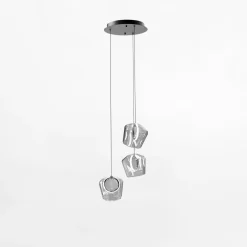 Zumaline Lampa wisząca LED okrągła podstawa COLORE III