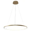 Lampy Wiszące|Zumaline Lampa wisząca LED pierścieniowa złota BRENO 60 cm