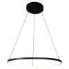 Lampy Wiszące|Zumaline Lampa wisząca LED pierścieniowa czarna HORIK 60 cm