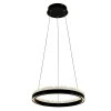 Zumaline Lampa wisząca LED pierścieniowa czarna REGI 40 cm