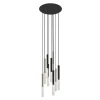 Lampy Wiszące|Zumaline Lampa wisząca LED 9-punktowa czarno-złota ONE