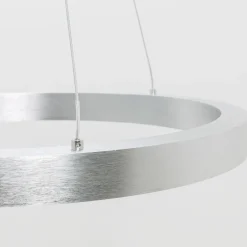 Zumaline Lampa wisząca LED srebrna CARLO 60 cm
