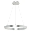 Lampy Wiszące|Zumaline Lampa wisząca LED srebrna CARLO 40 cm